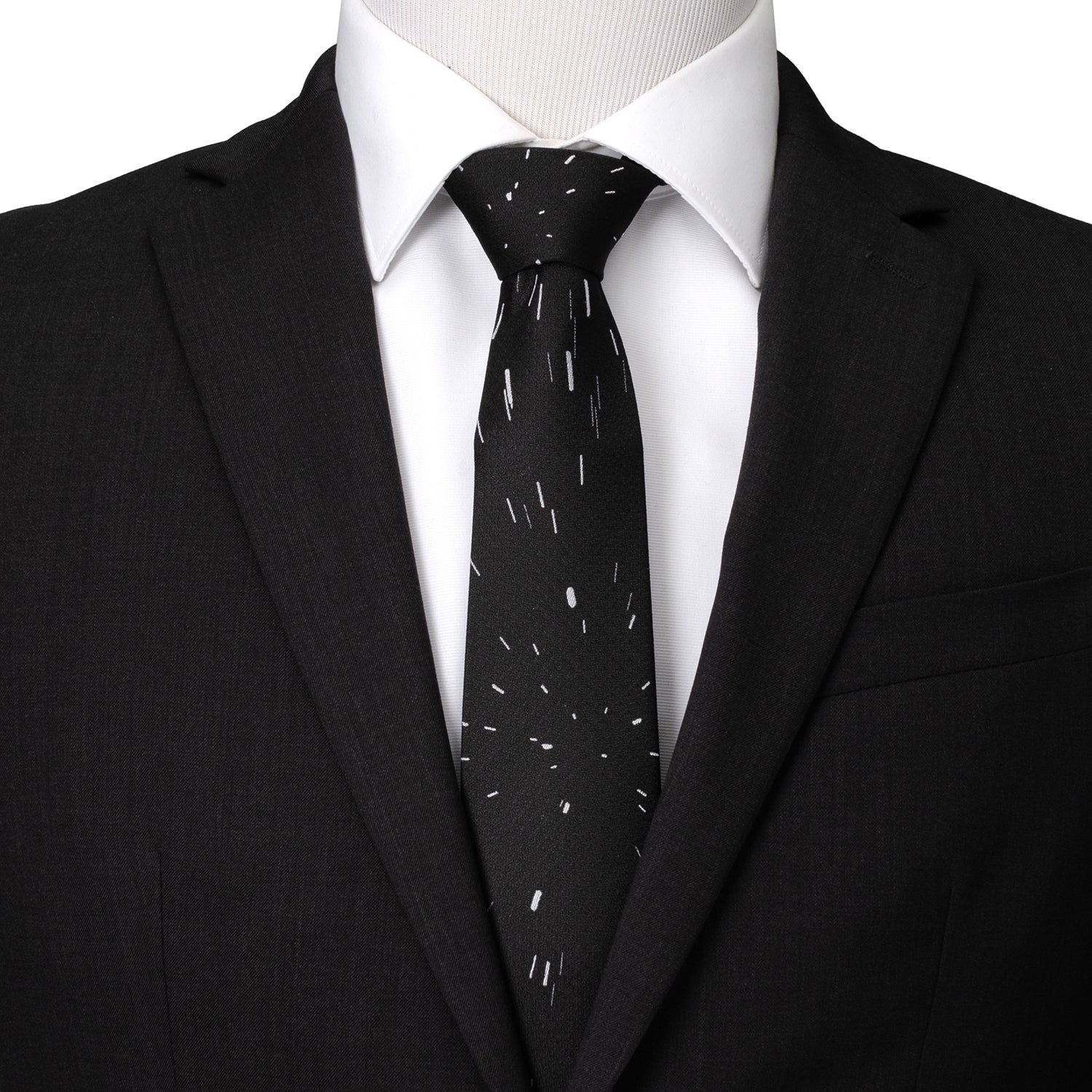 Star Wars Hyperspace Black Tie with Hidden Message