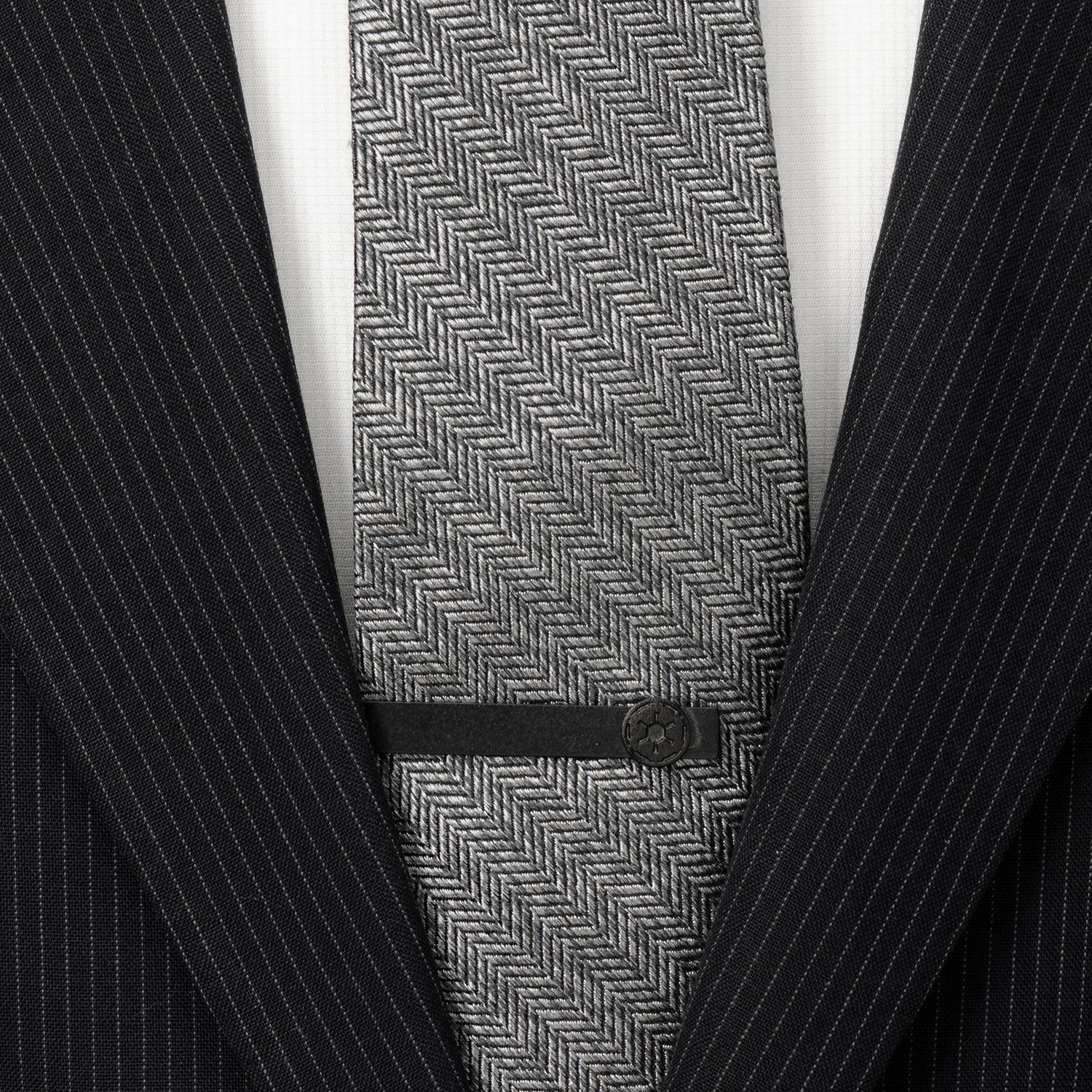 Star Wars Imperial Crest Satin Black Tie Bar