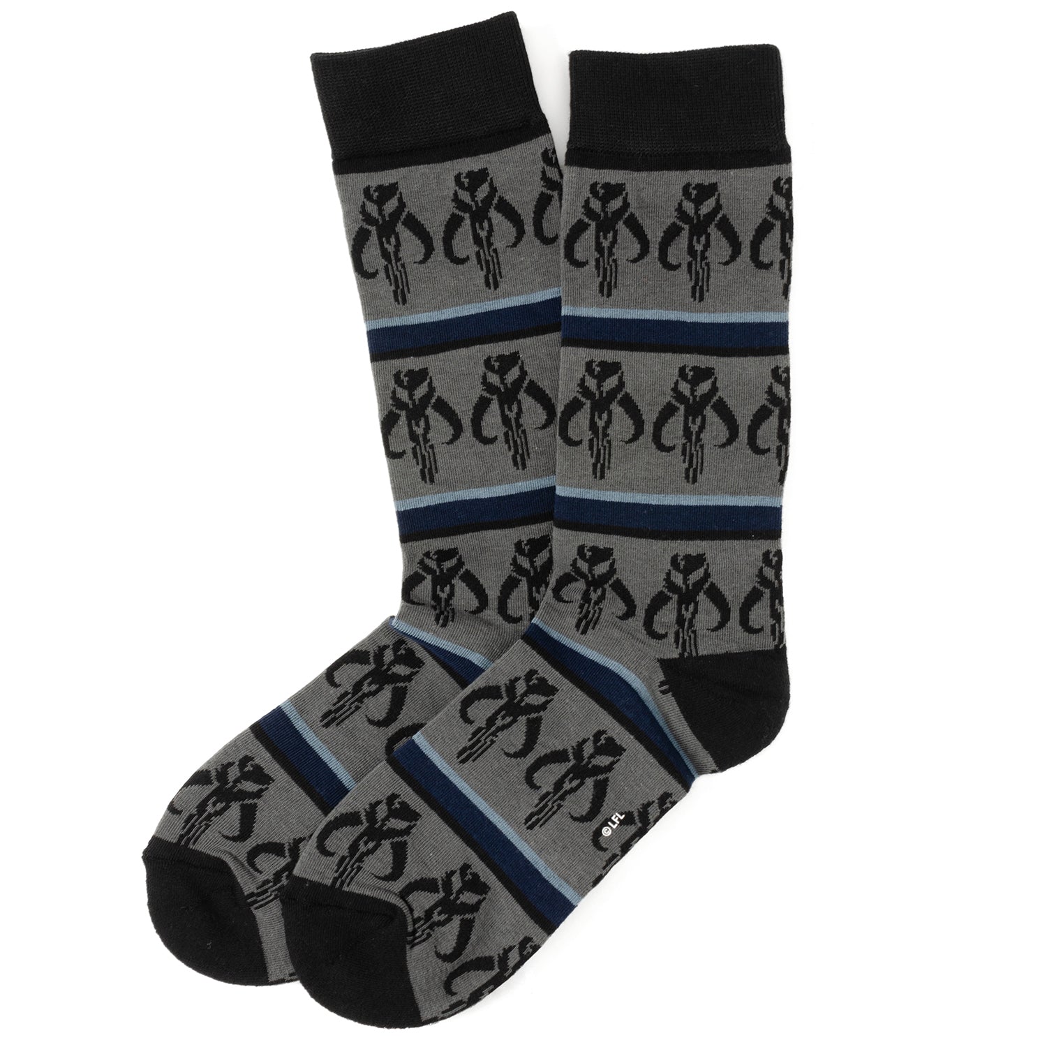 Star Wars Mandalorian 3-Pack Dress Sock and Mythosaur Lapel Pin Gift Set