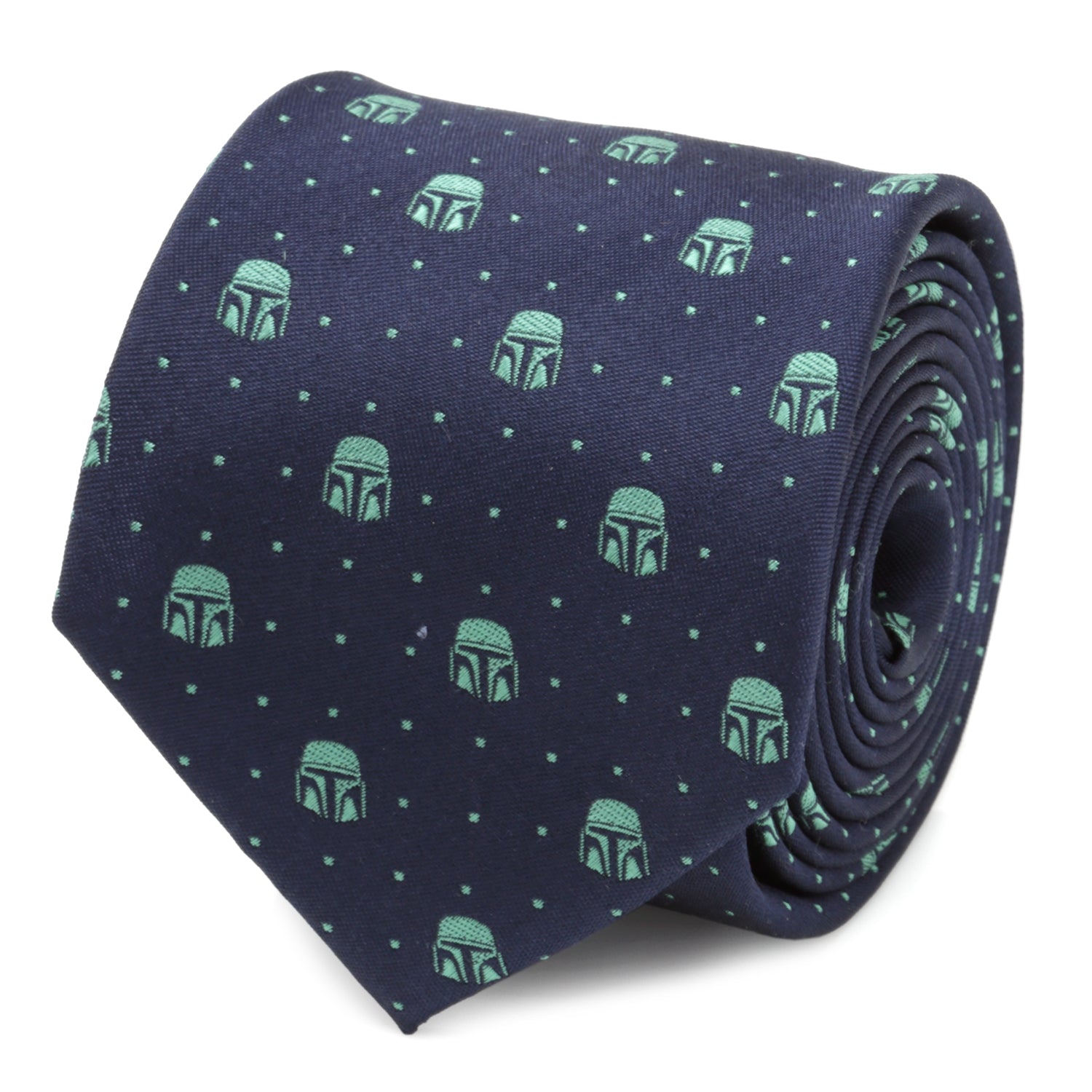 Star Wars Mandalorian Navy Dotted Tie