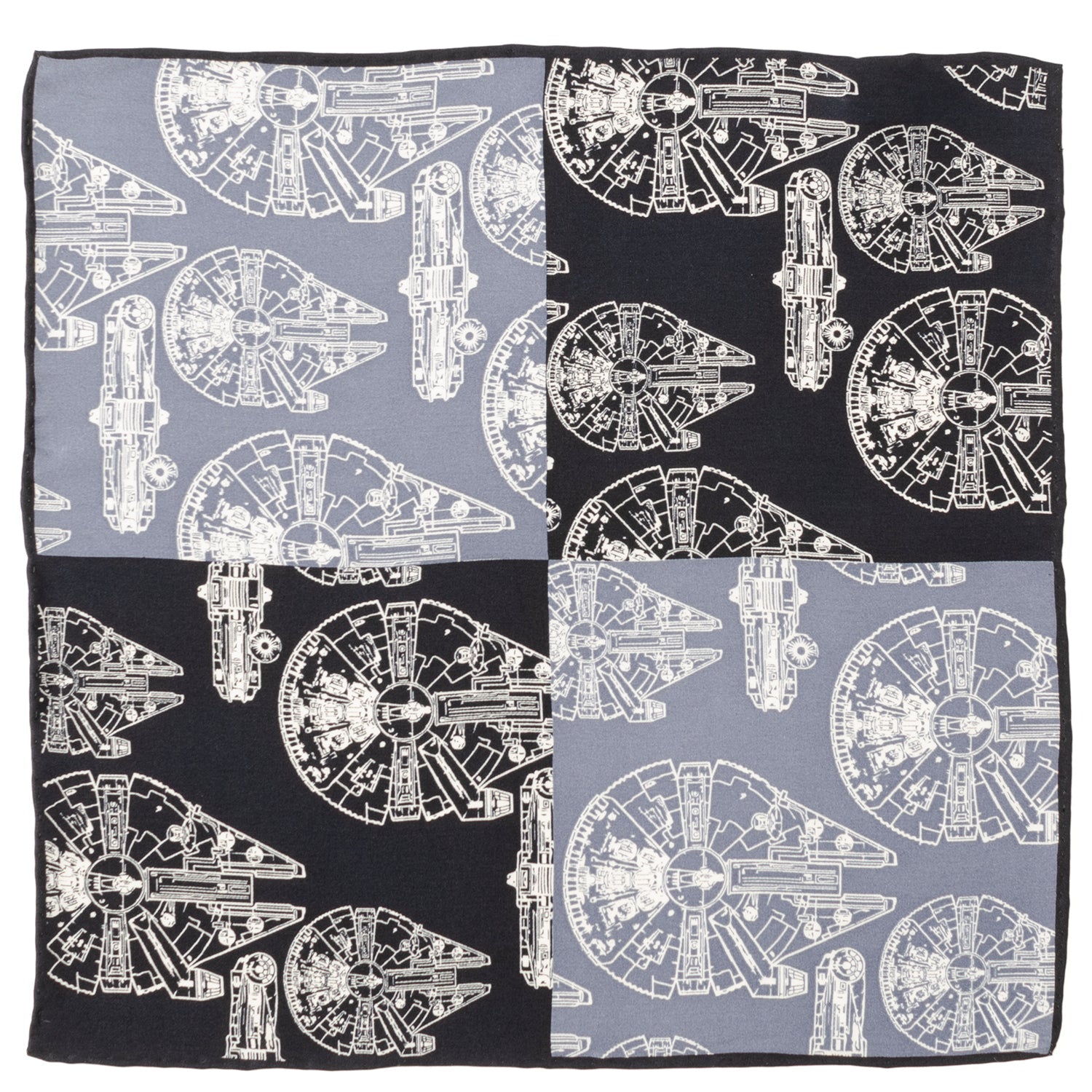Star Wars Millennium Falcon Blue Pocket Square
