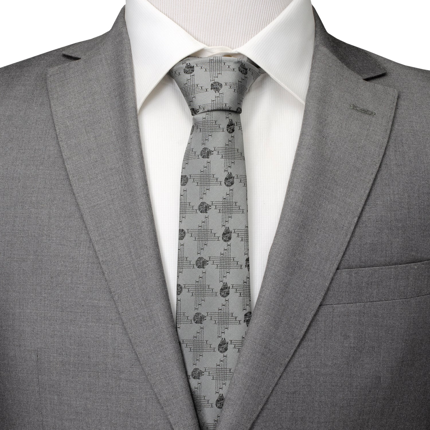 Star Wars Millennium Falcon Gray Tie