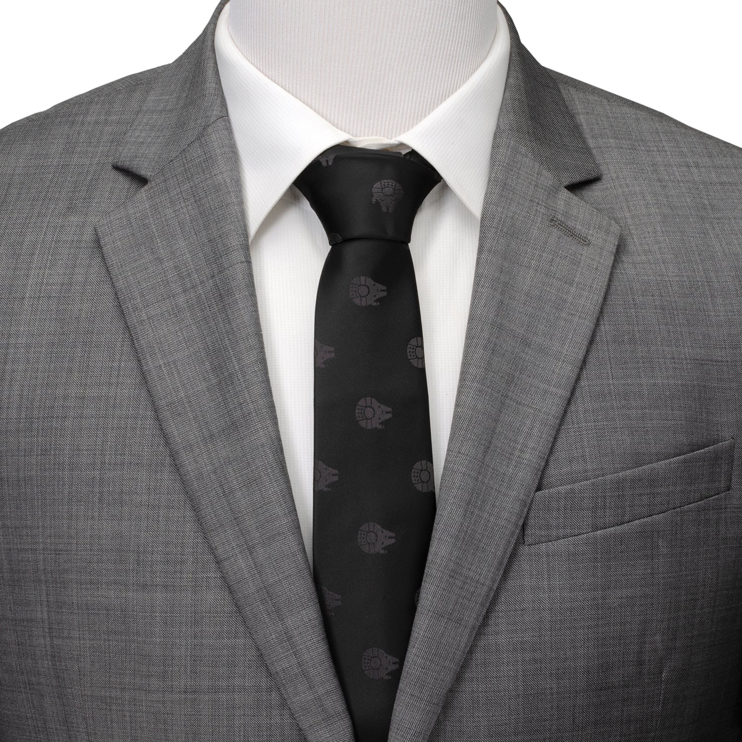 Star Wars Millennium Falcon Black Tonal Tie