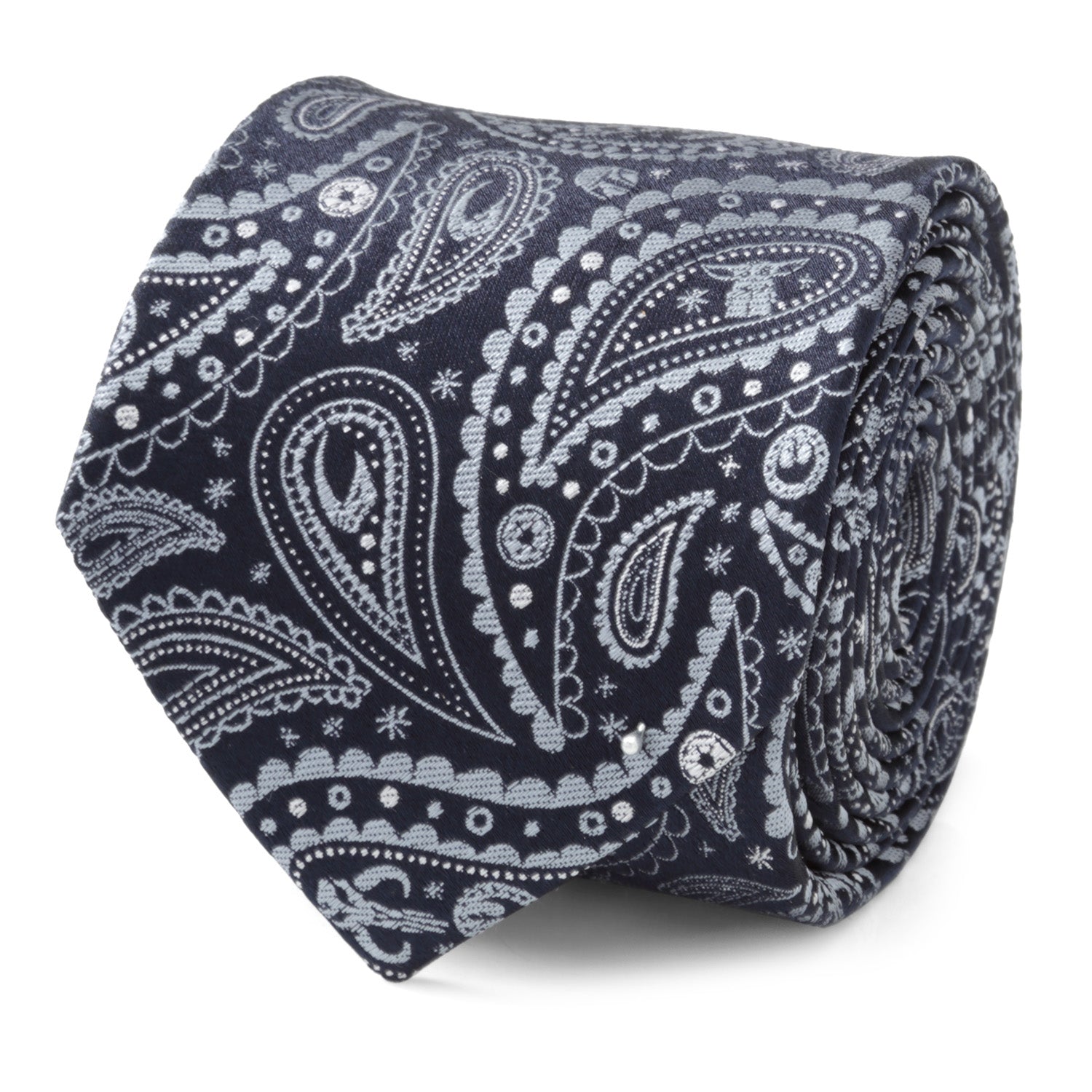Star Wars Mandalorian Blue Paisley Tie