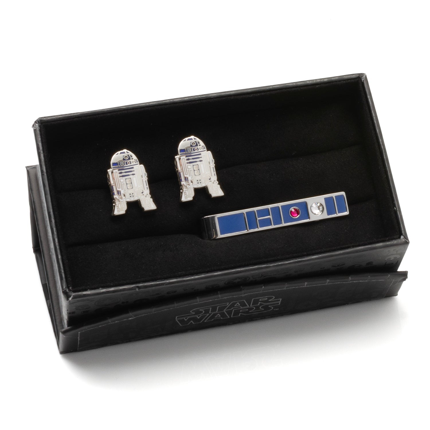 Star Wars R2-D2 Cufflinks and Blue Tie Bar Gift Set