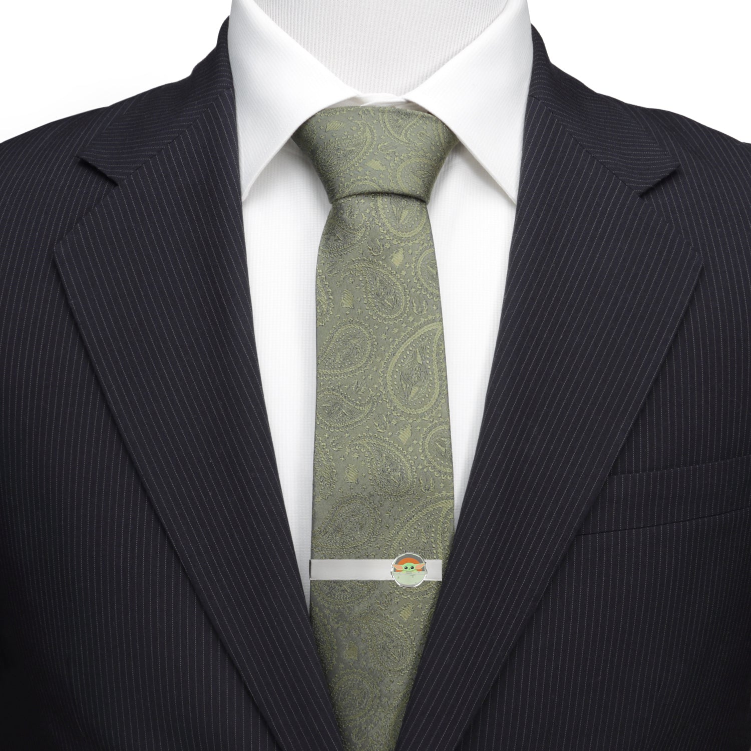 Star Wars Grogu Cufflinks, Tie Bar, and Lapel Pin Gift Set