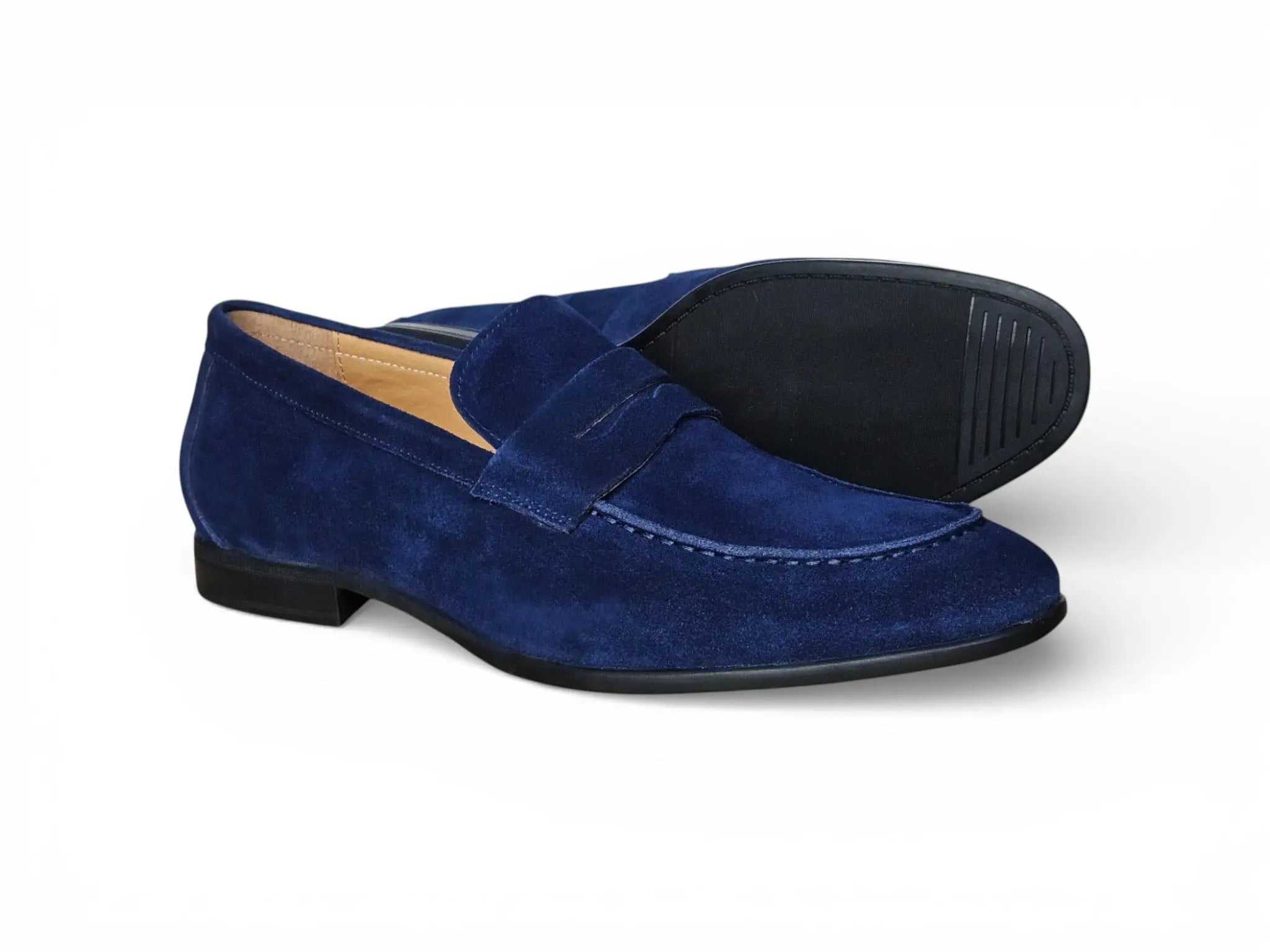 Suede Penny Loafer with Flexible Outsole