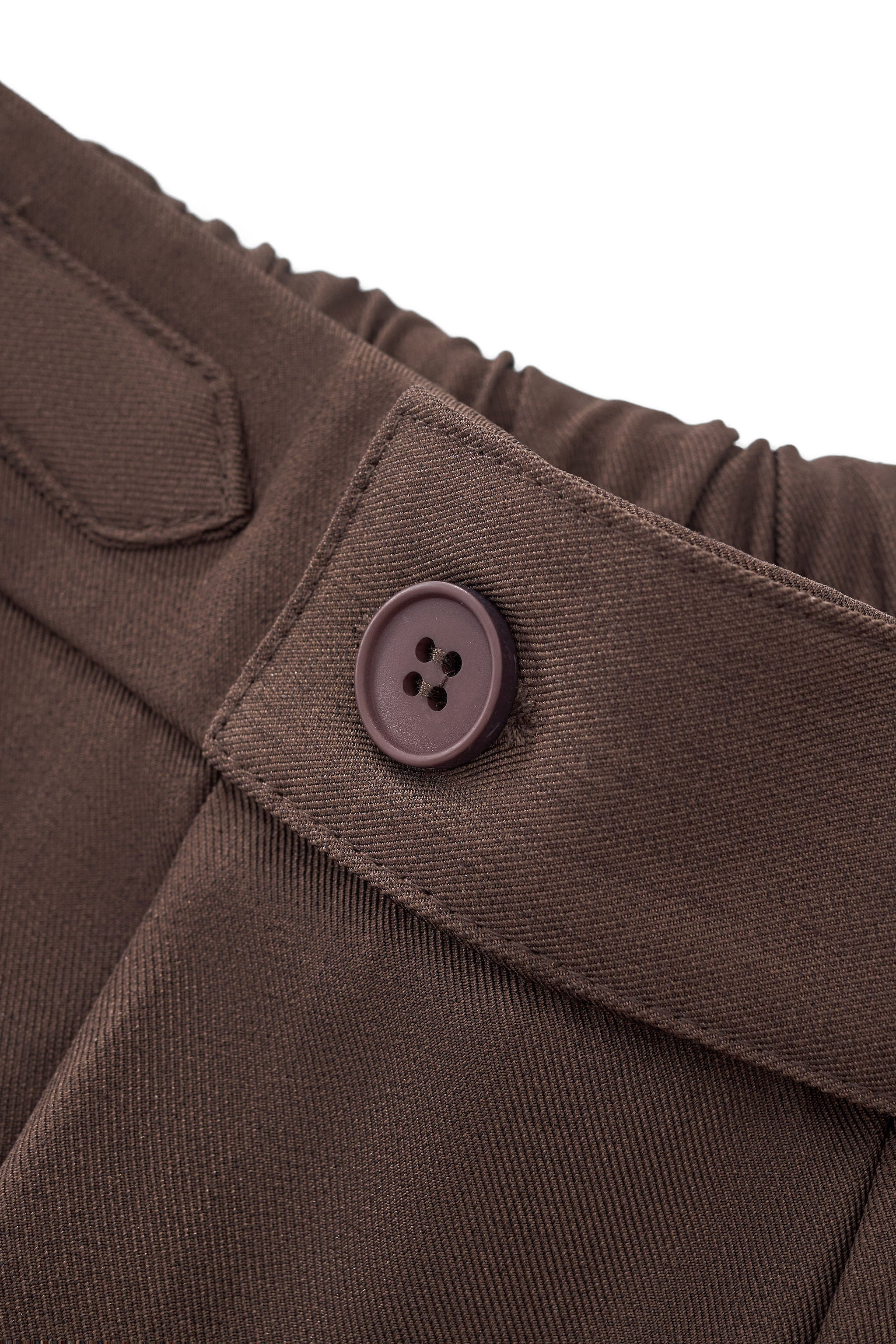 Wellington Side-Tab Trousers COFFEE