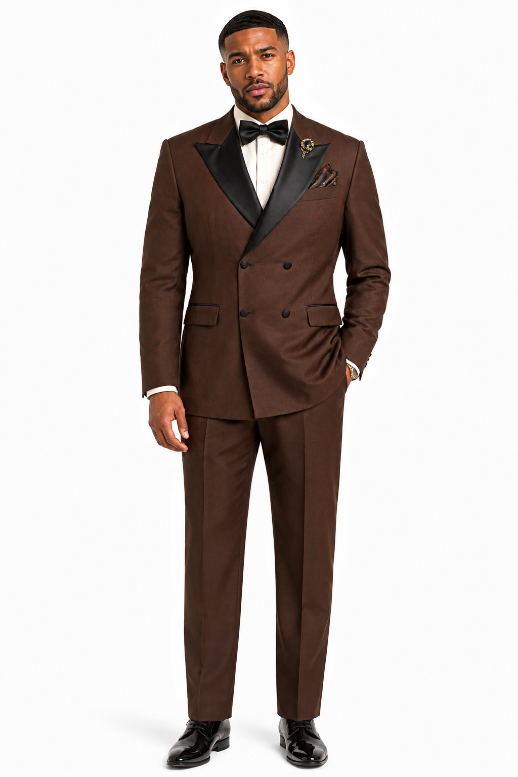 Vinci TDB-900 Double Breast Tux Brown