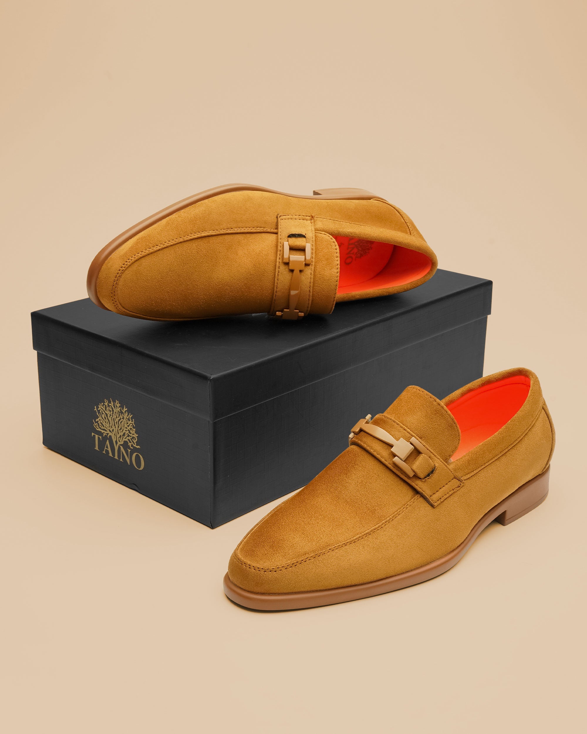 Tayno The Caprio Suede Loafer Camel