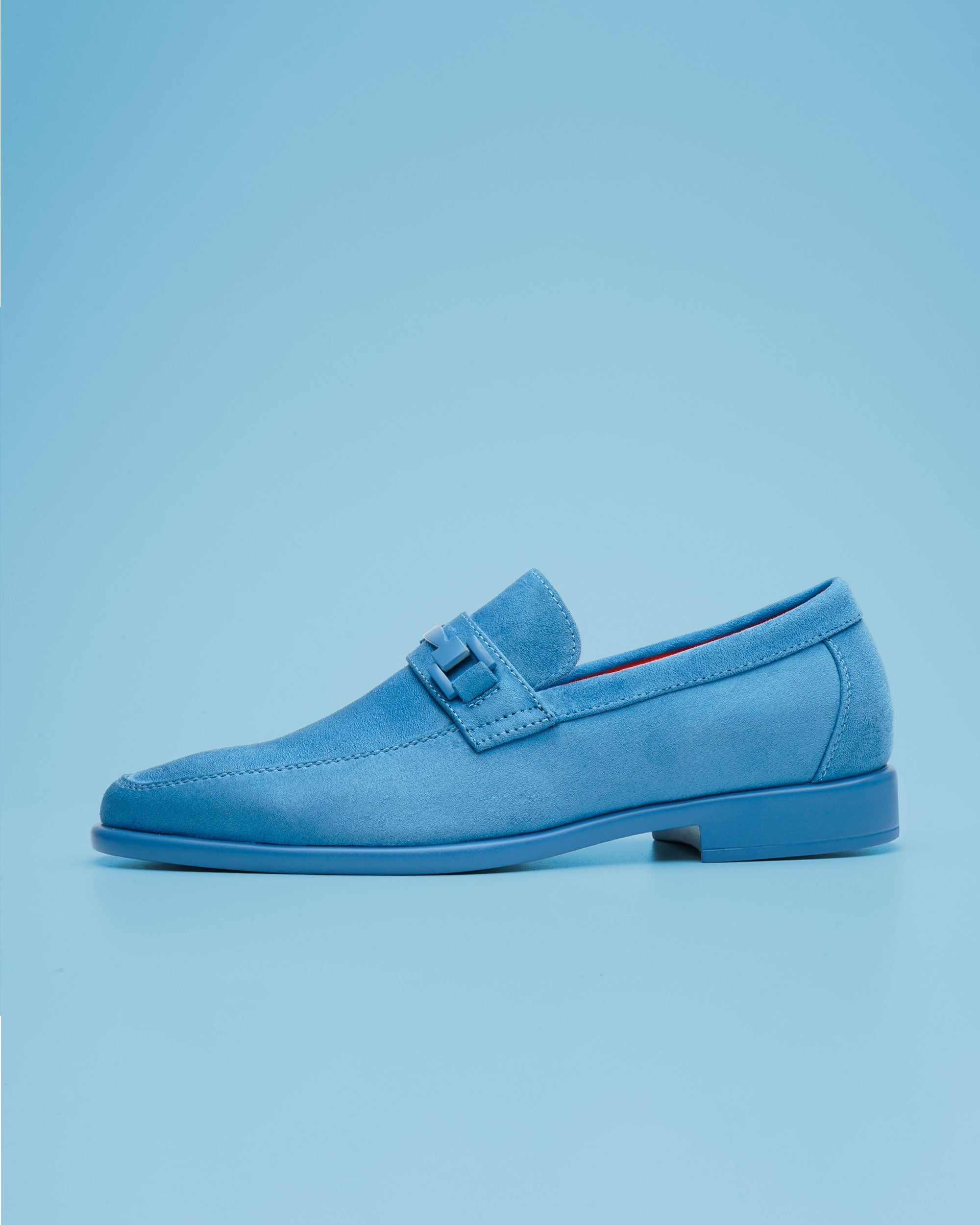 Tayno The Caprio Suede Loafer Light Blue