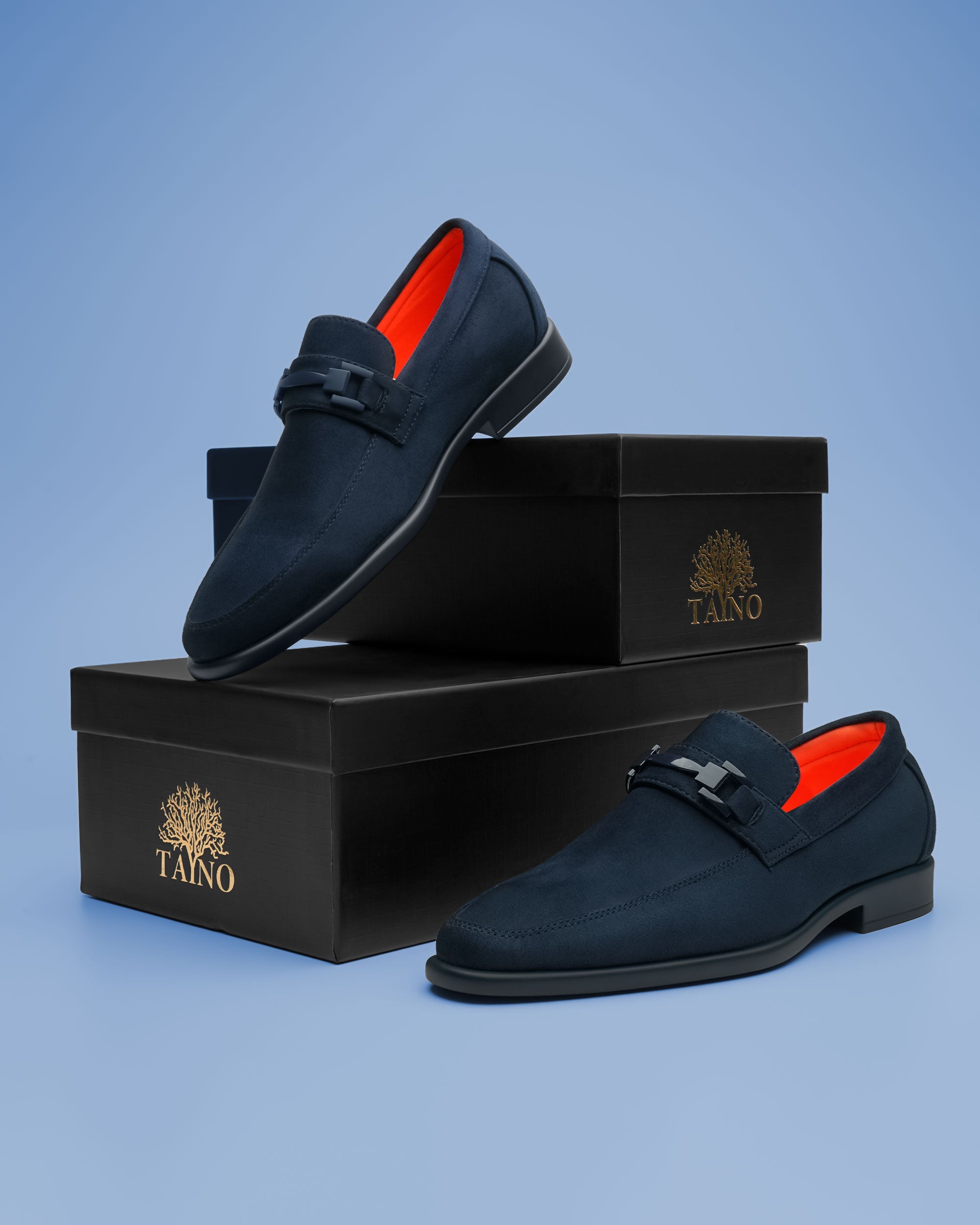 Tayno The Caprio Suede Loafer Navy