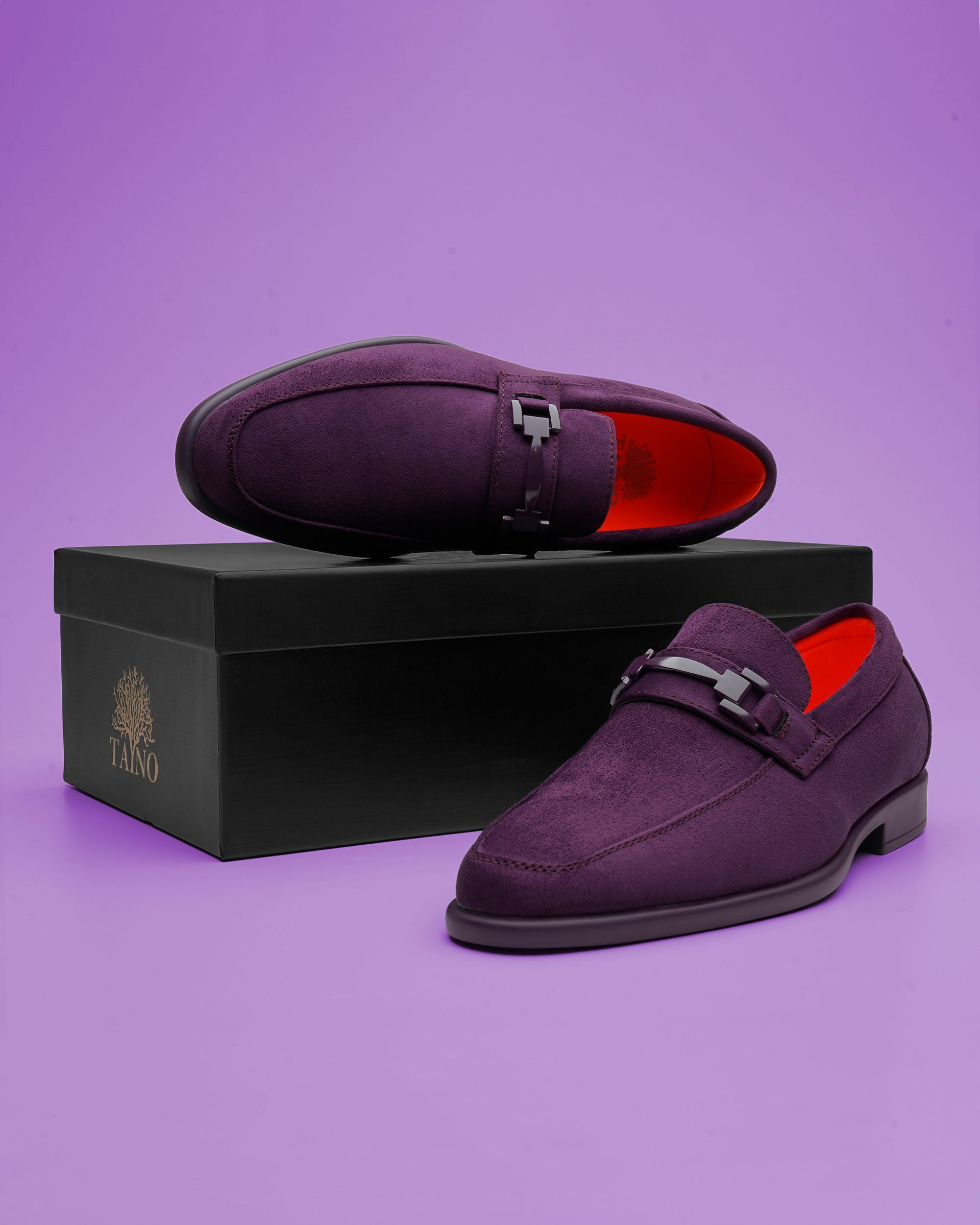 Tayno The Caprio Suede Loafer Purple