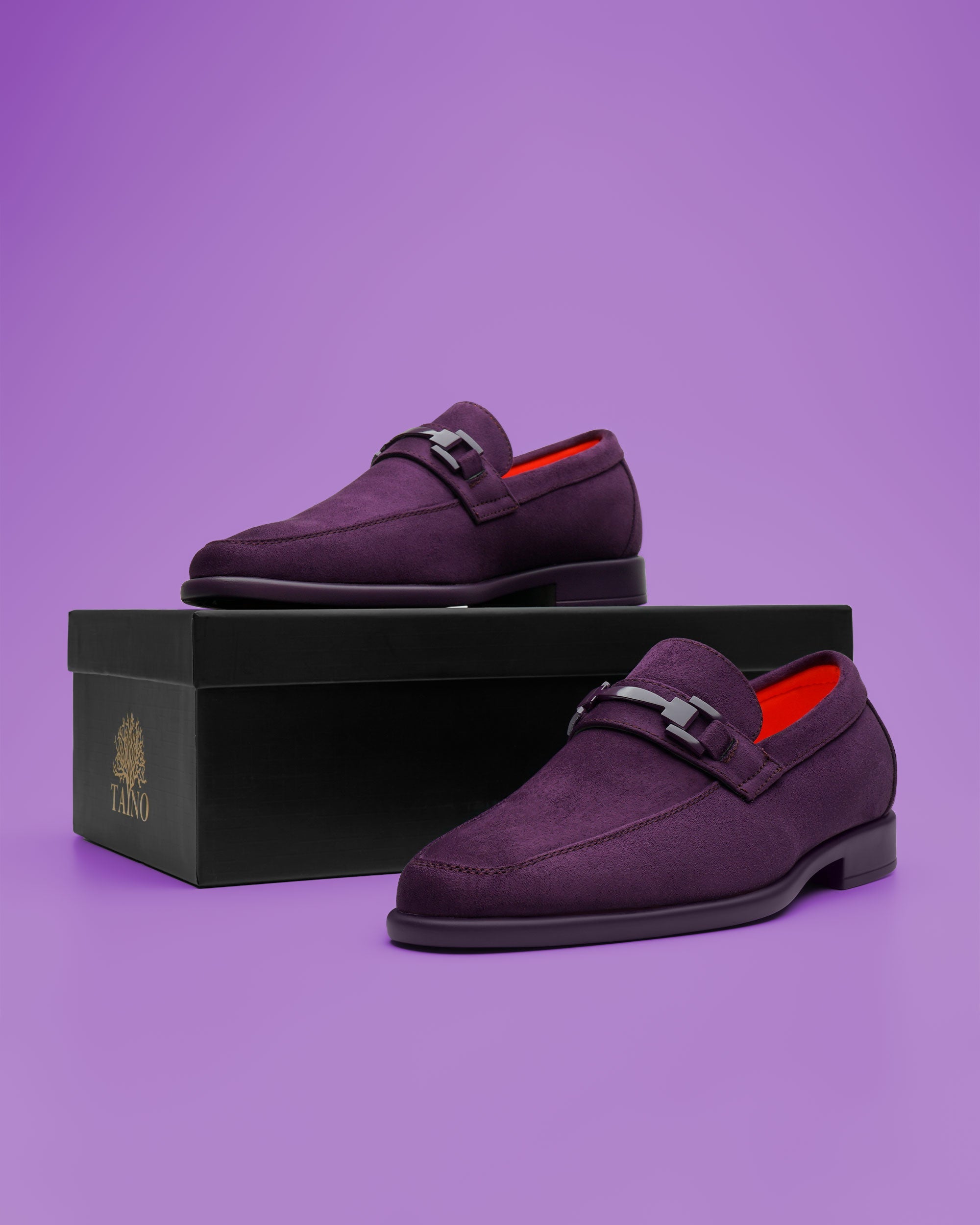 Tayno The Caprio Suede Loafer Purple