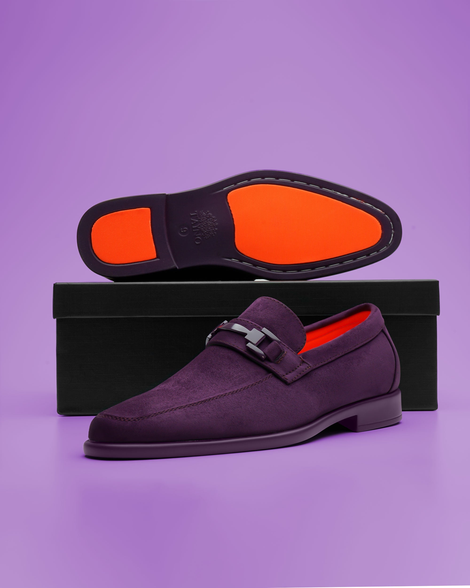 Tayno The Caprio Suede Loafer Purple