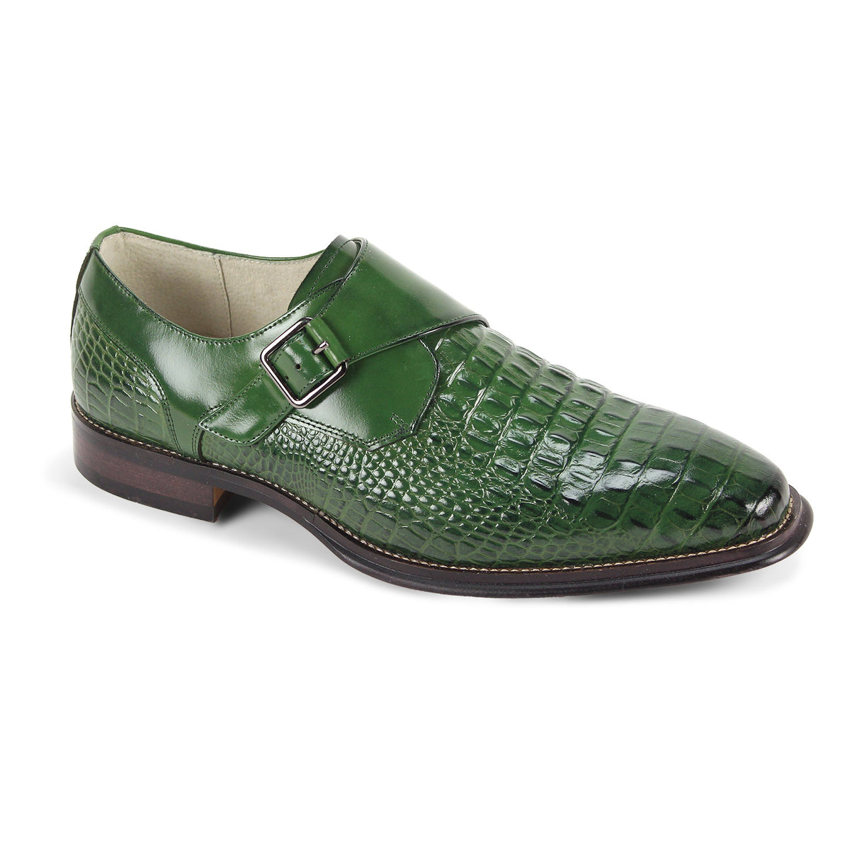 Giovanni Tanner Leather Shoes Green