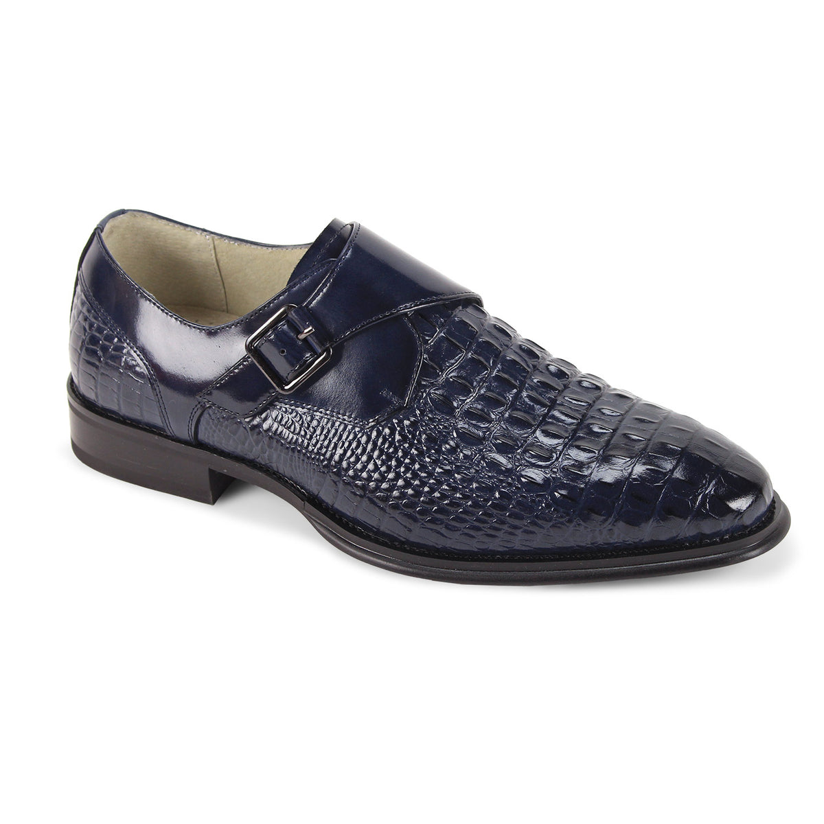 Giovanni Tanner Leather Shoes Navy