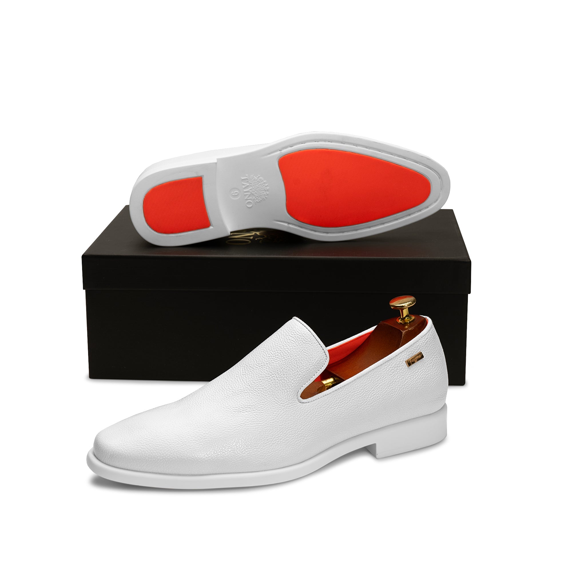 Tayno Alpha Leather Loafer White