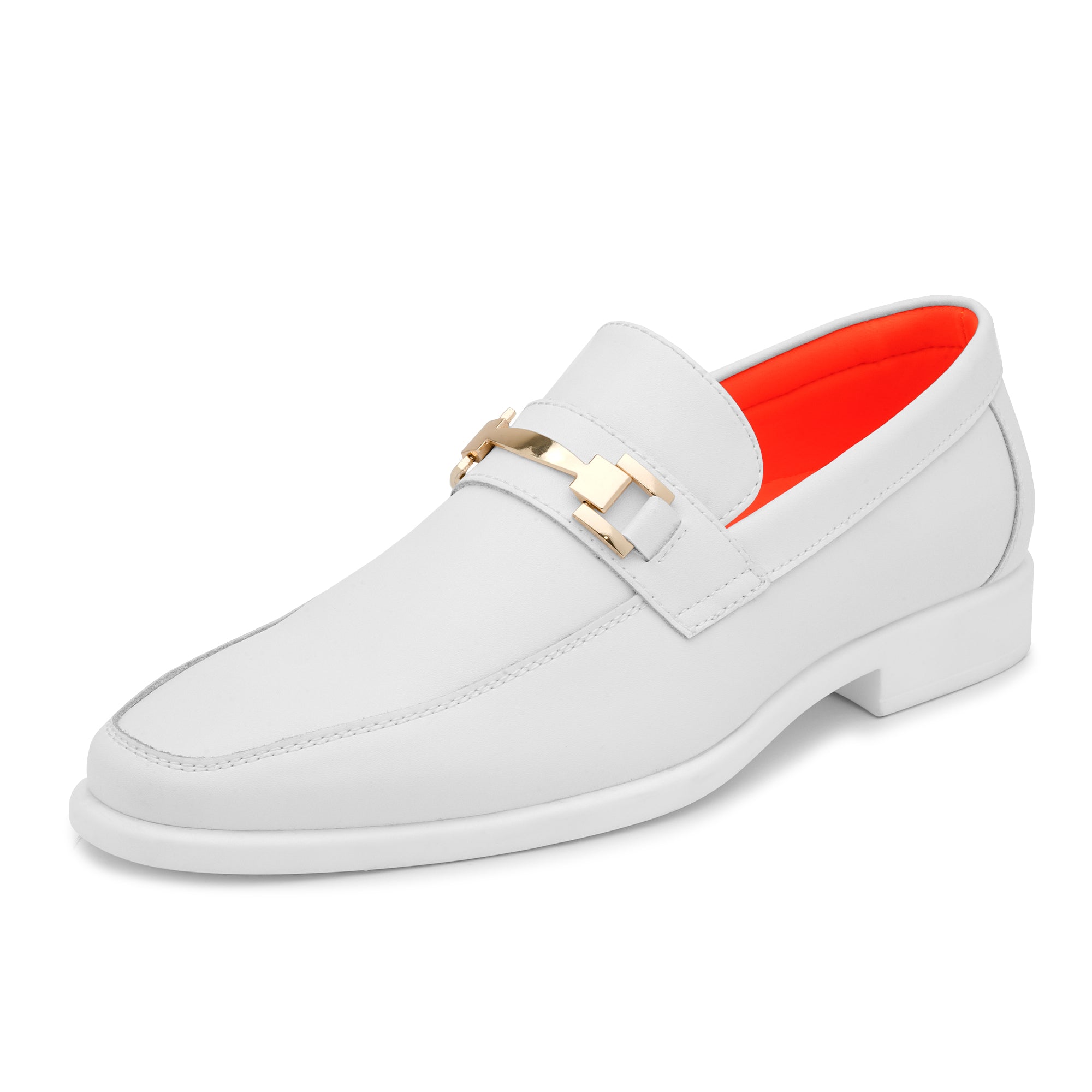 Tayno The Caprio Leather Loafer White/Gold
