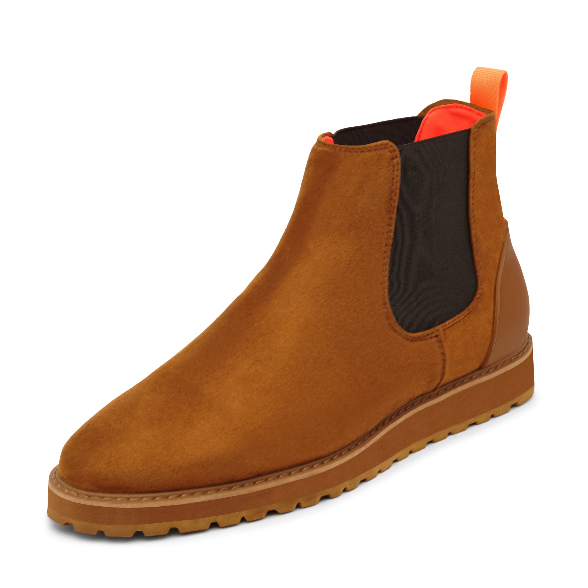 Tayno The Mustela Suede Casual Chelsea Sneaker Camel