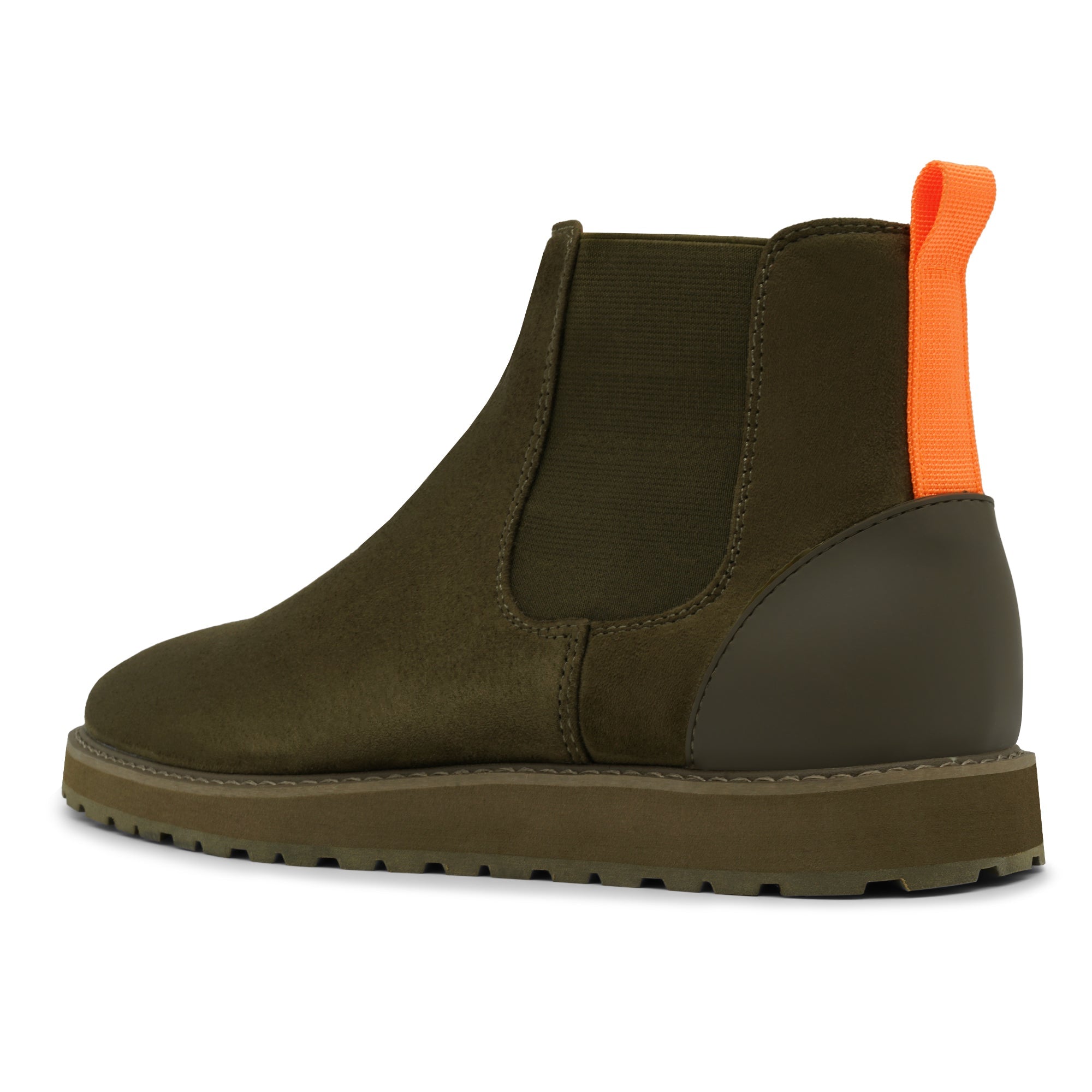 Tayno The Mustela Suede Casual Chelsea Sneaker Olive