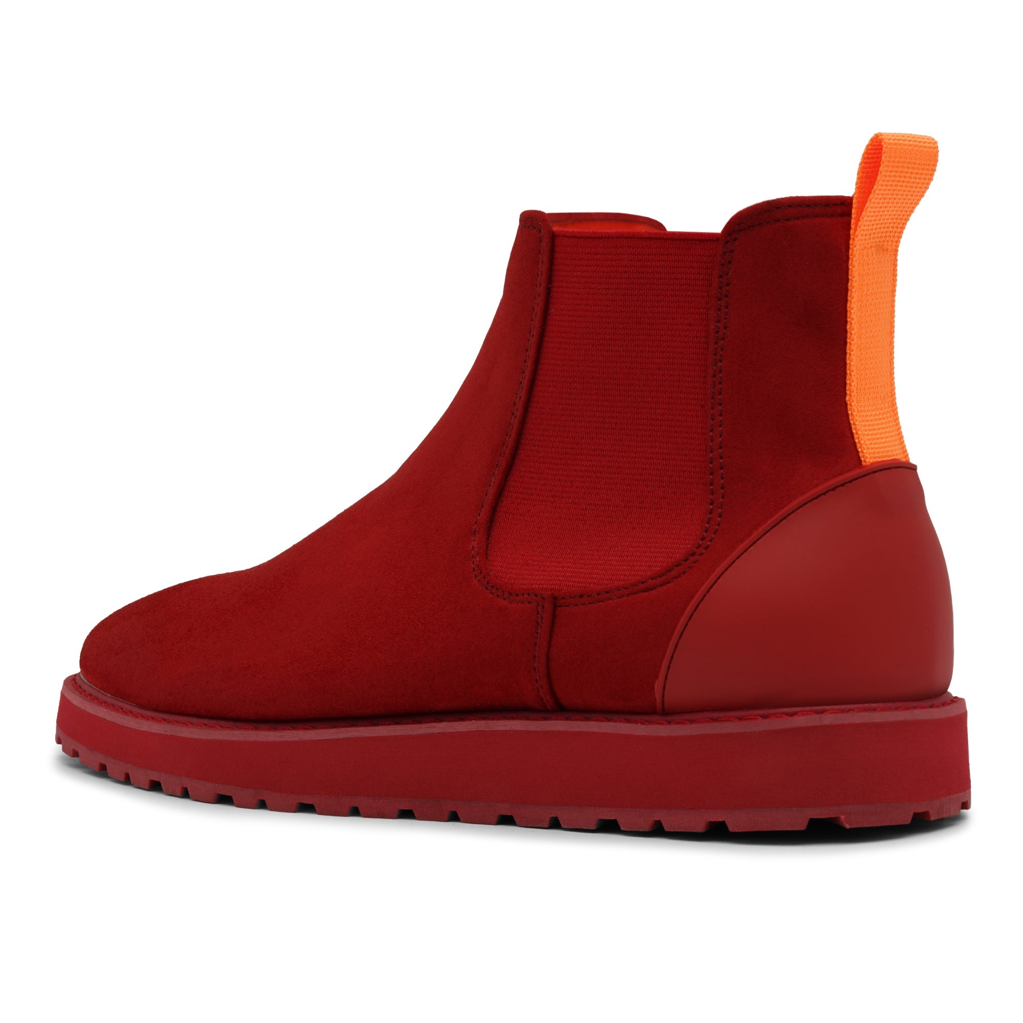 Tayno The Mustela Suede Casual Chelsea Sneaker Red