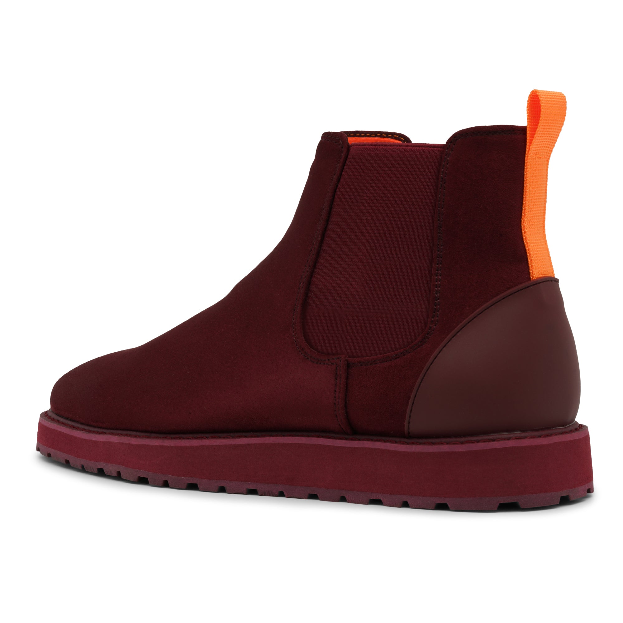 Tayno The Mustela Suede Casual Chelsea Sneaker Wine