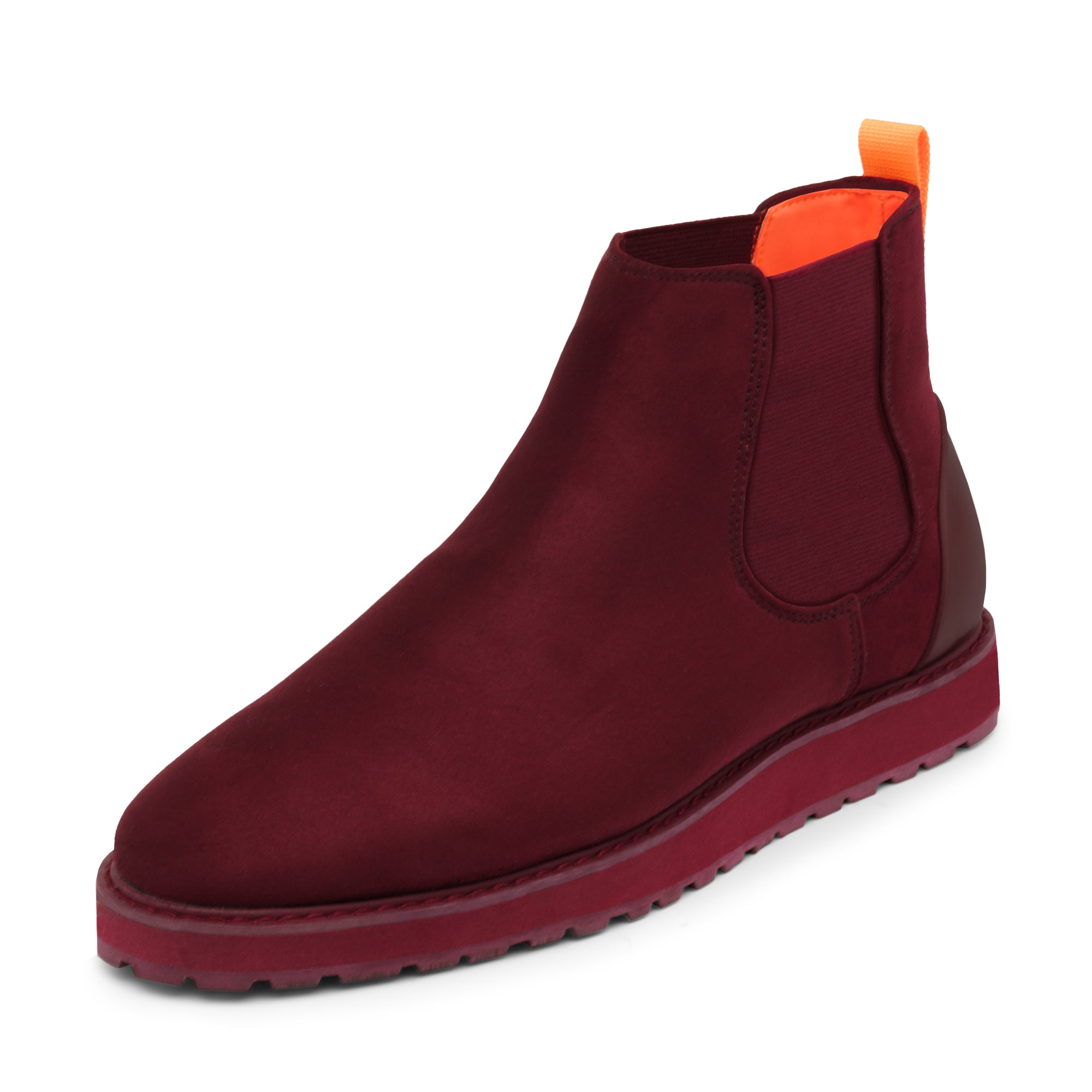 Tayno The Mustela Suede Casual Chelsea Sneaker Wine