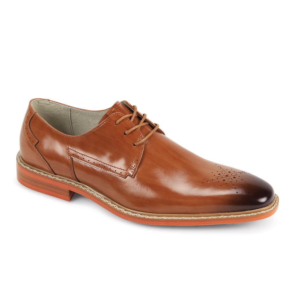 Giovanni Toby Leather Dress Shoes Tan
