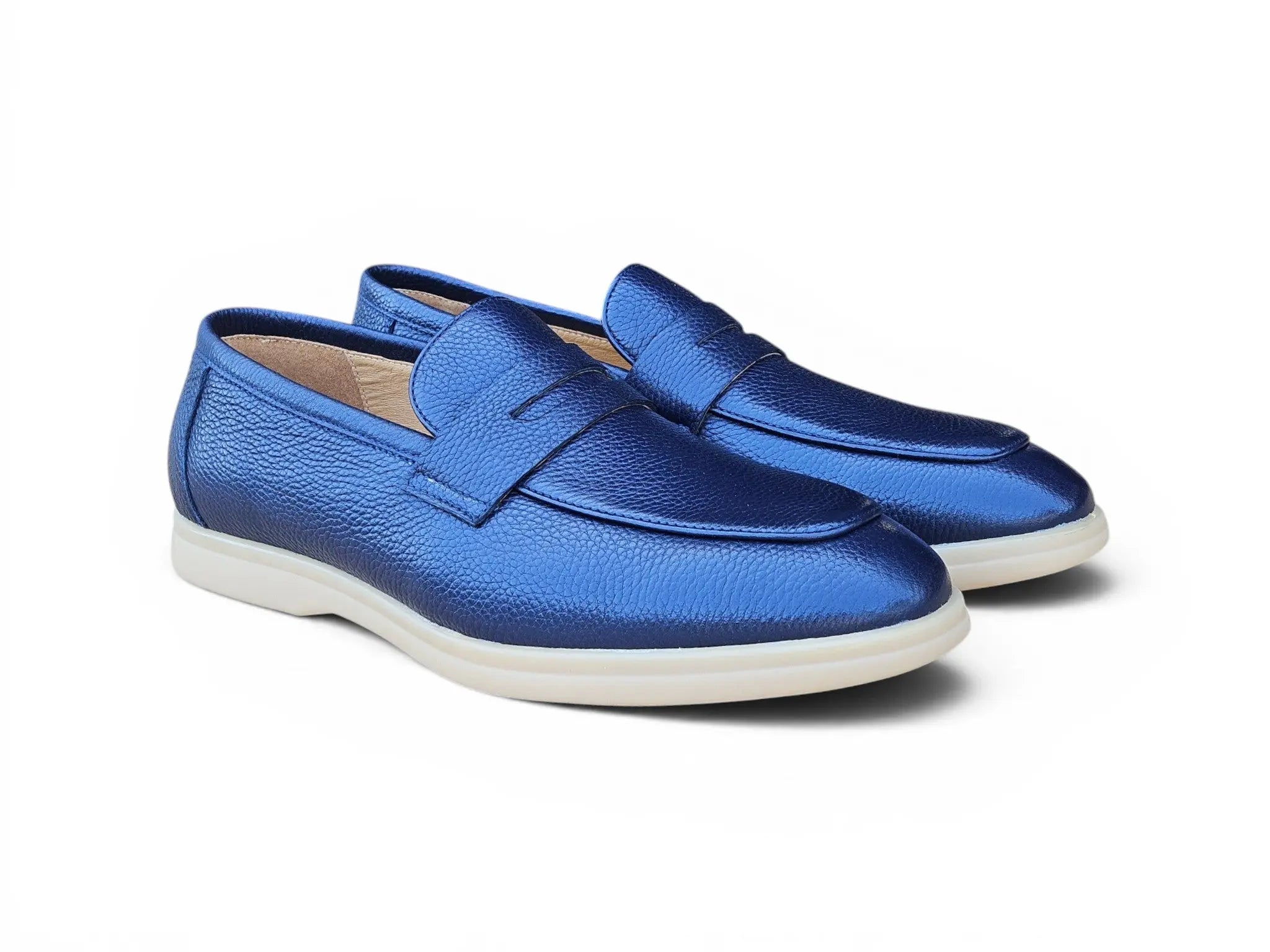 Tumble Calfskin Penny Loafer