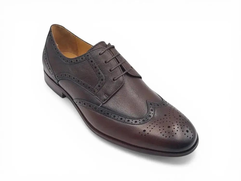 Tumbled Leather Blucher style Oxford with Flex Sole