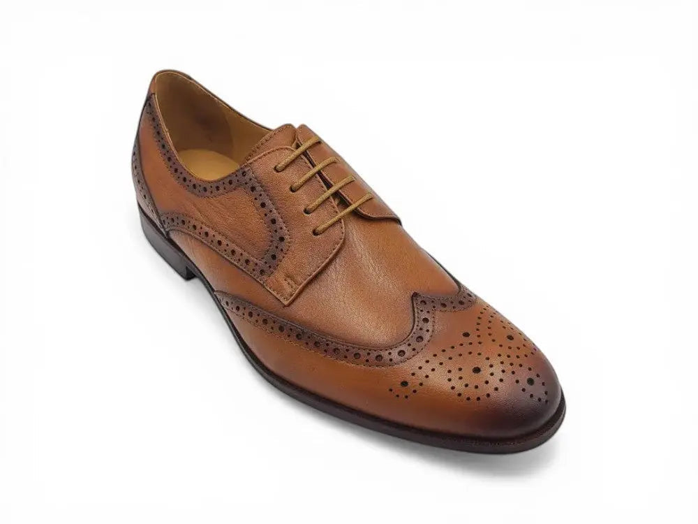 Tumbled Leather Blucher style Oxford with Flex Sole