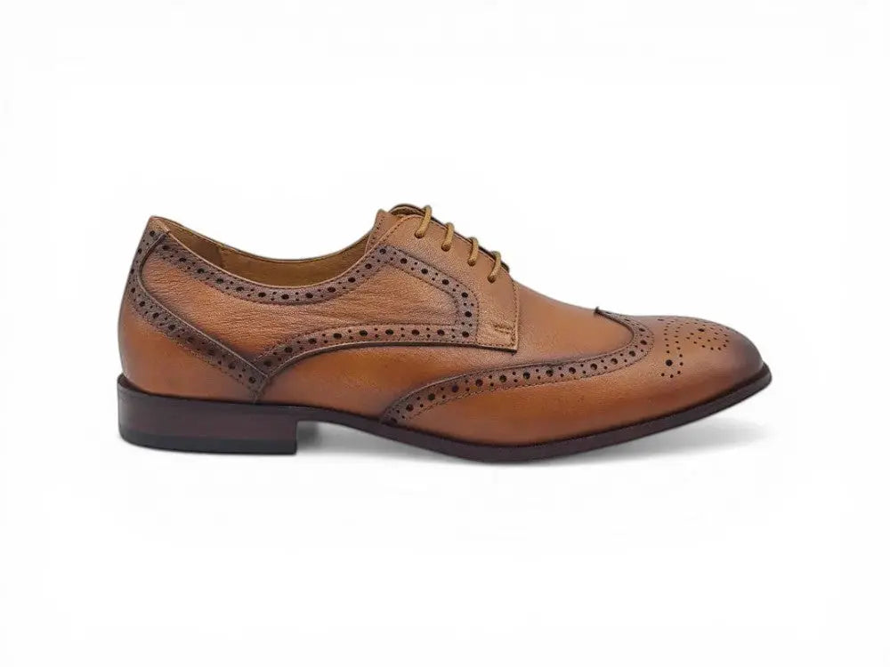 Tumbled Leather Blucher style Oxford with Flex Sole