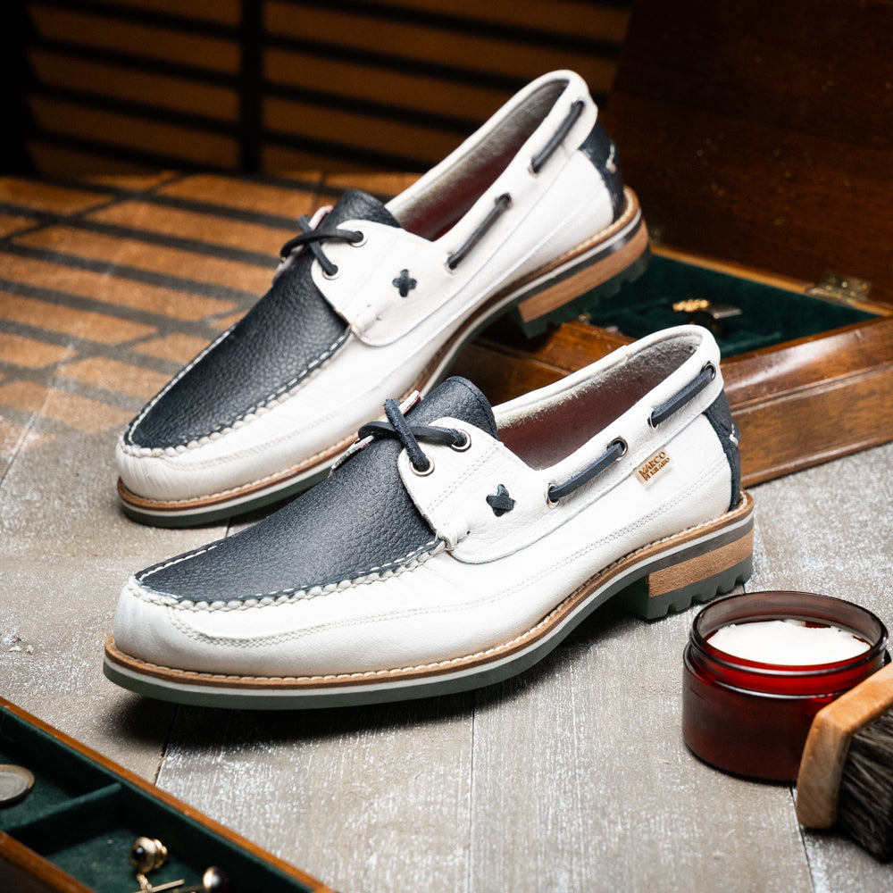 Amalfi Navy / White