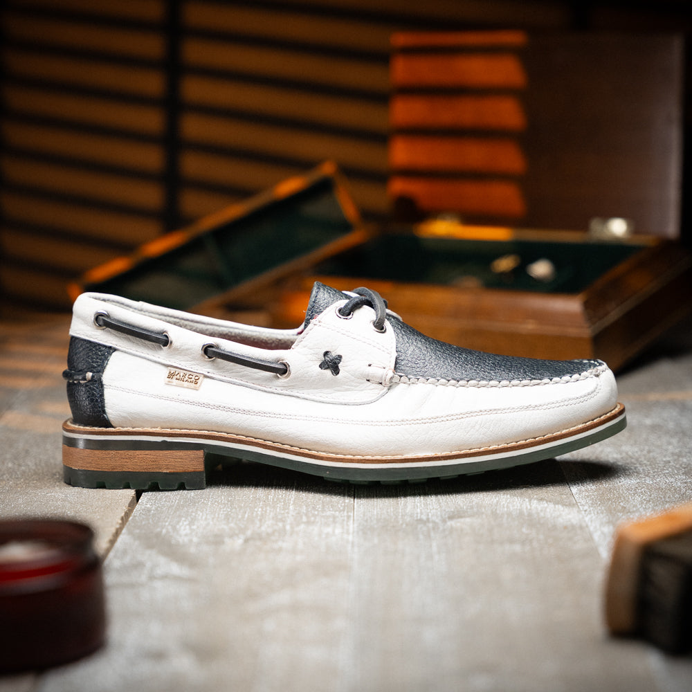Amalfi Navy / White