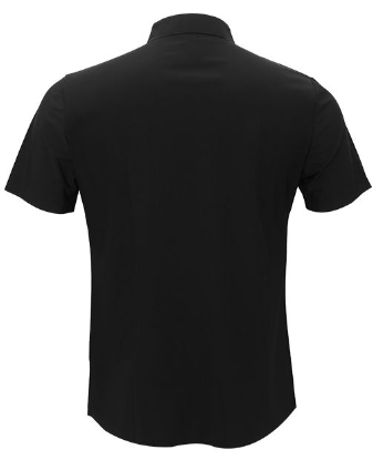 Soft Whispers Short Sleeve Button-Up Shirt BLACK