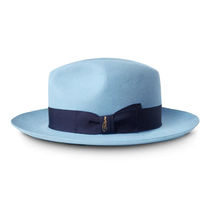 El Capo: Powder Blue Fedora - The Boss of Style!
