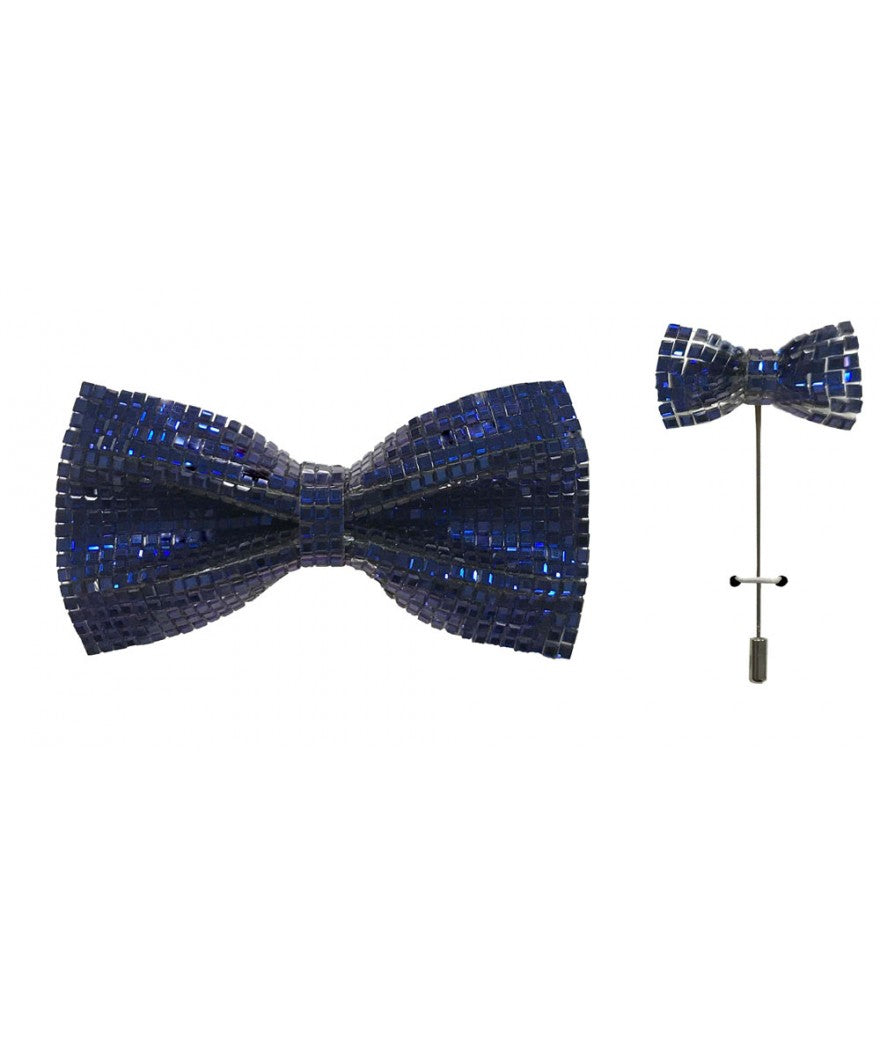 Brand Q BP-105-G Bow Tie With Matching Pin Lapels