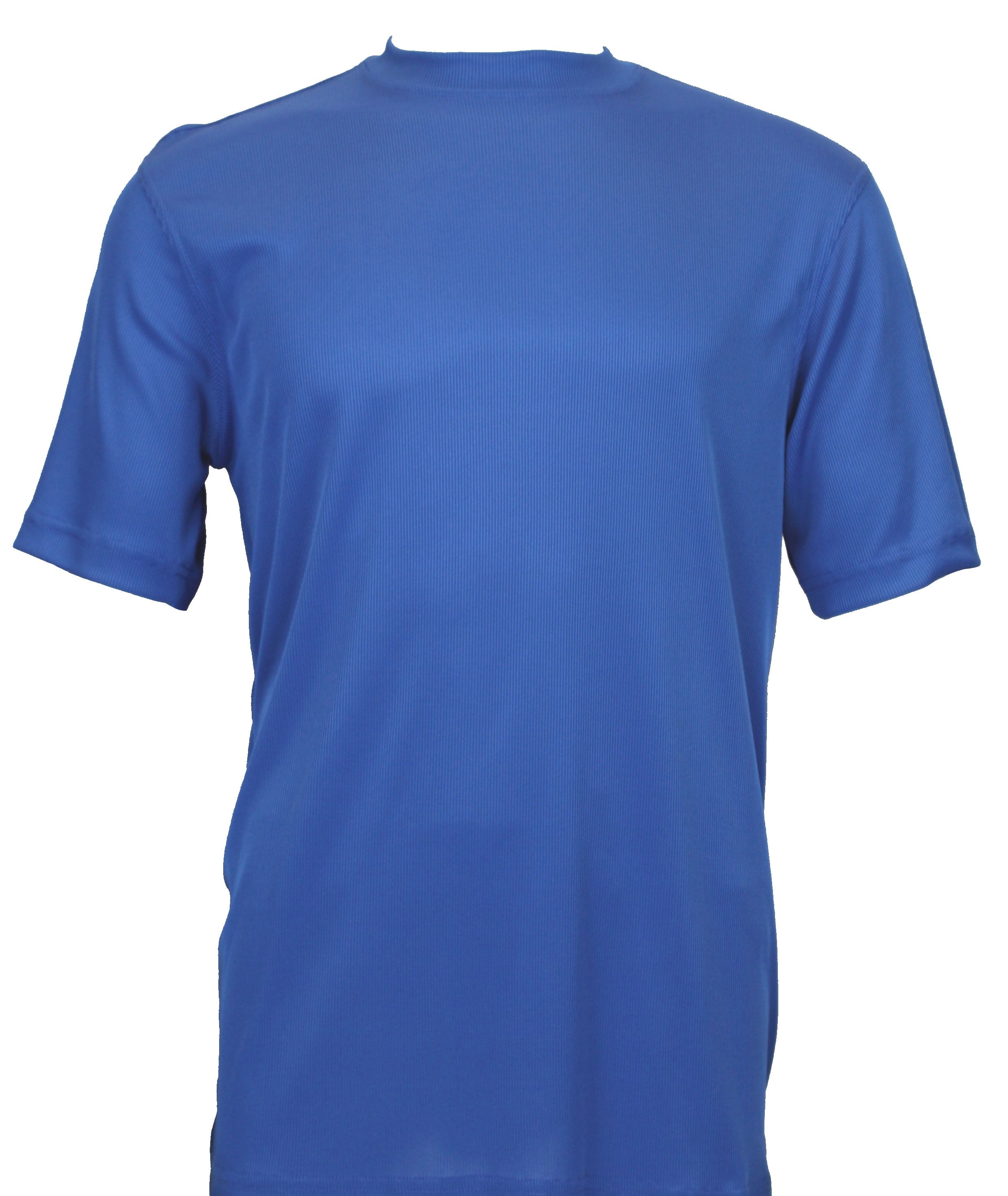 Log-In By Bassiri 218 knit Short Sleeve Mock Neck Royal