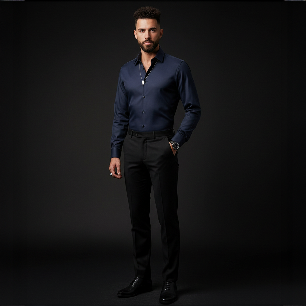 Nexus Stitchless LS Shirt NAVY