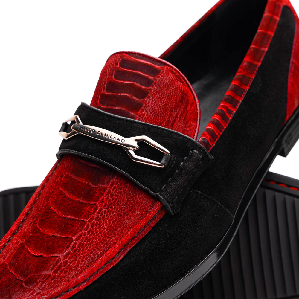 Hugo Ostrich Red / Black