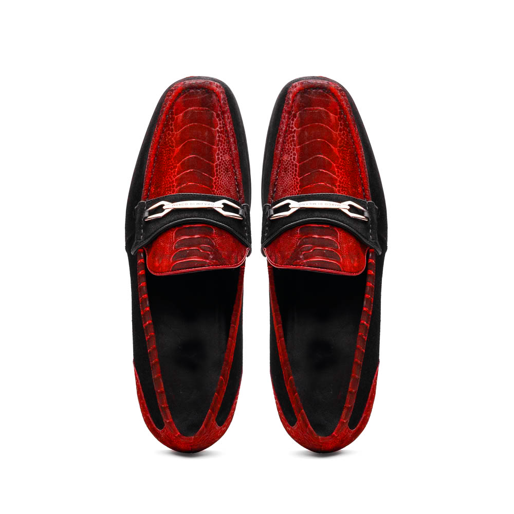 Hugo Ostrich Red / Black