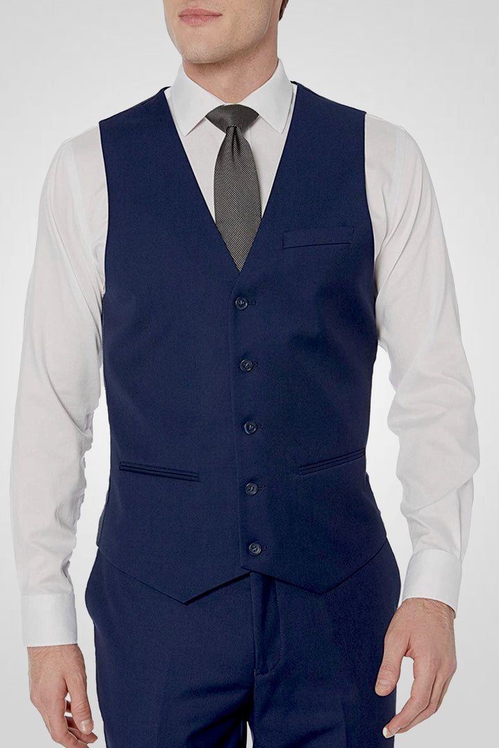 Caravelli S600512U Slim Fit 3pcs Suit Midnight Blue