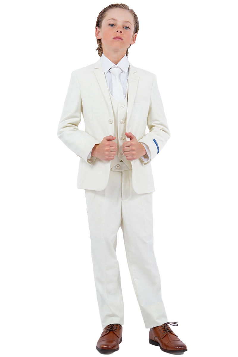 Perry Ellis  PB363 5 pieces Kids Suits Cream