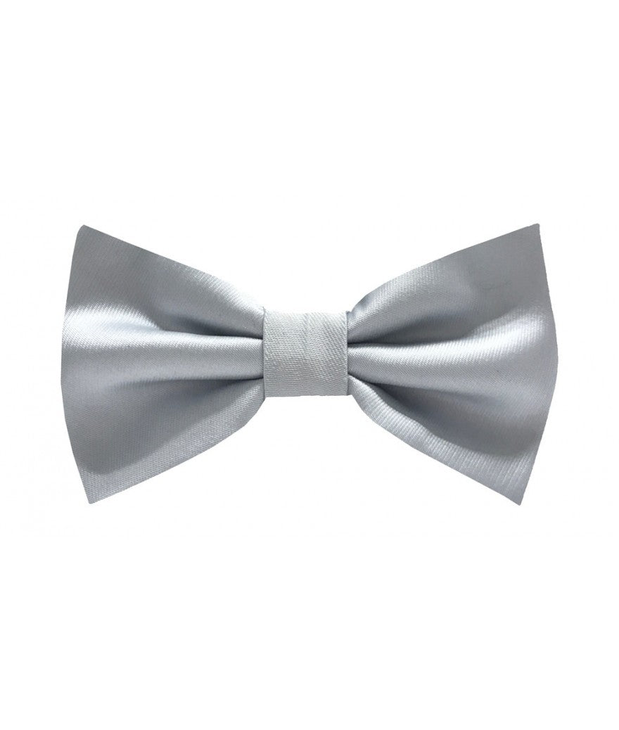 Brand Q KBT100-E Kids Bow Ties With Hanky Silver