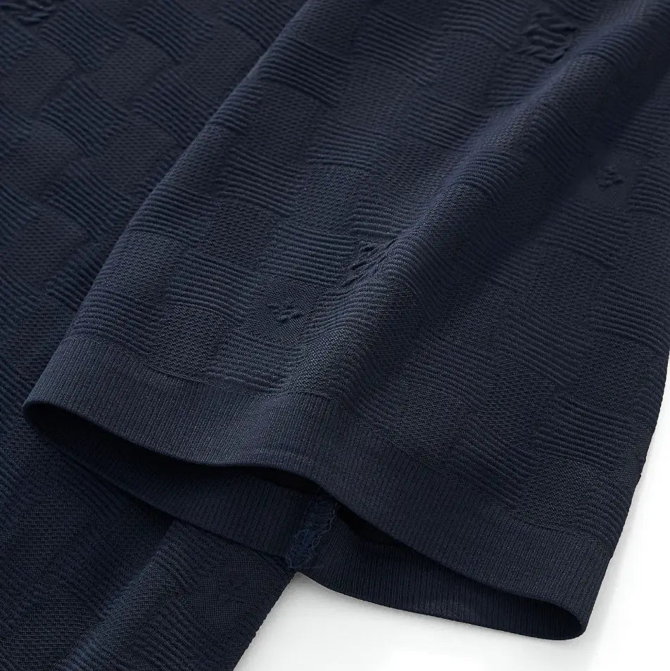 Seamless Check Texture Polo NAVY