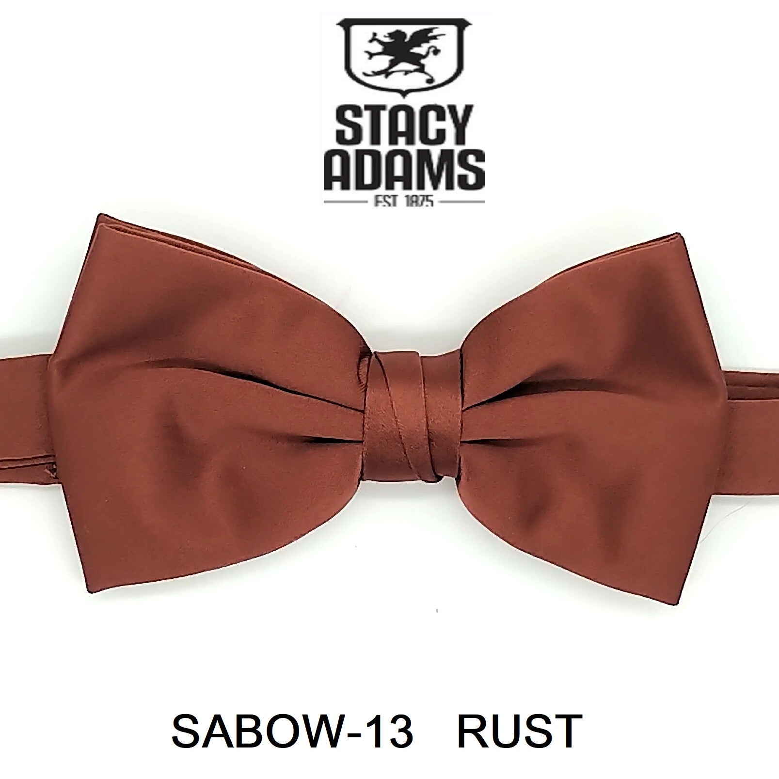 Stacy Adams SB400 Satin Solid Bowtie & Hanky