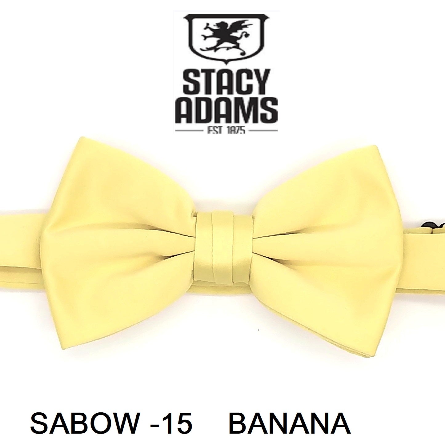Stacy Adams SB400 Satin Solid Bowtie & Hanky