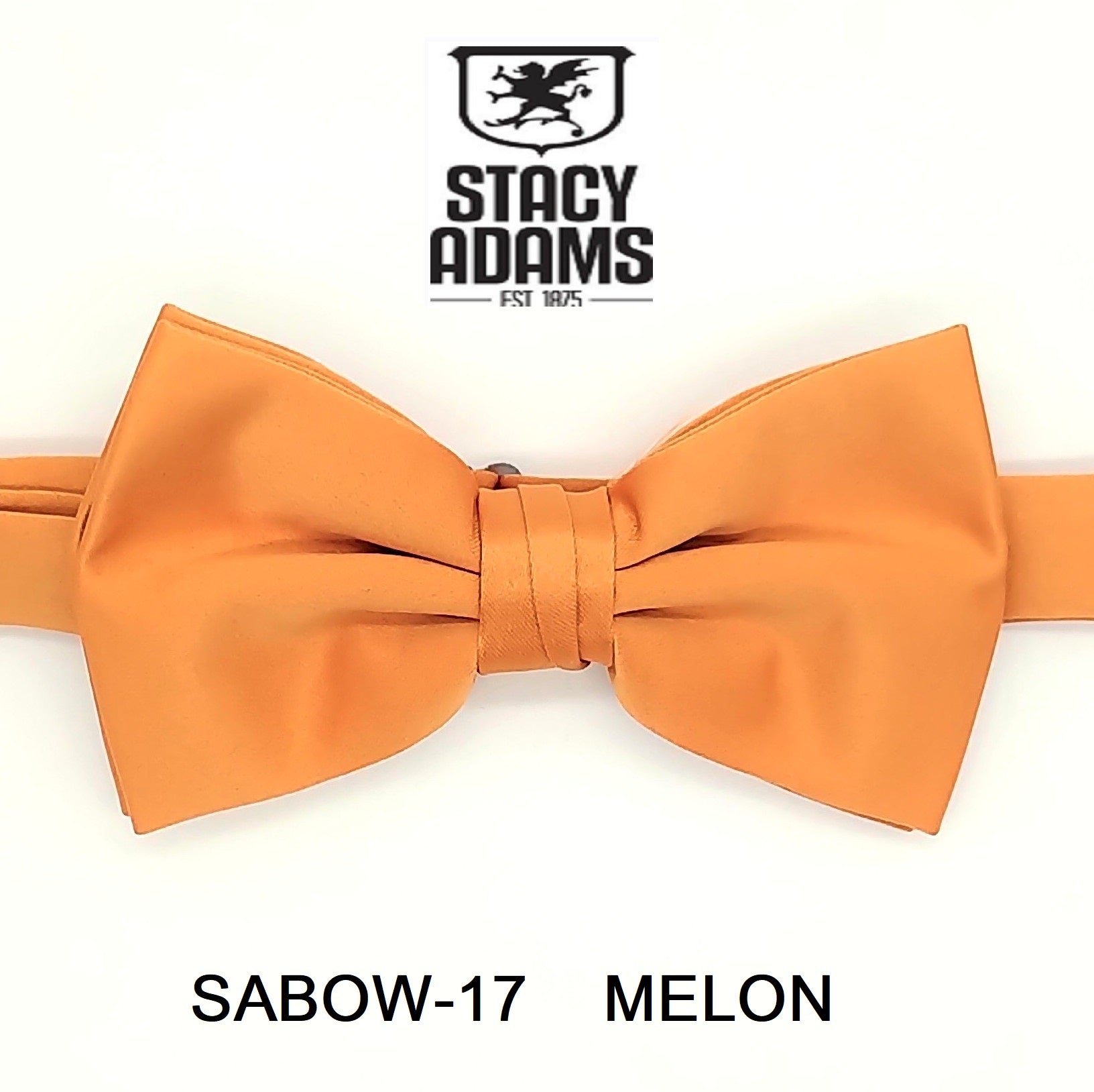 Stacy Adams SB400 Satin Solid Bowtie & Hanky