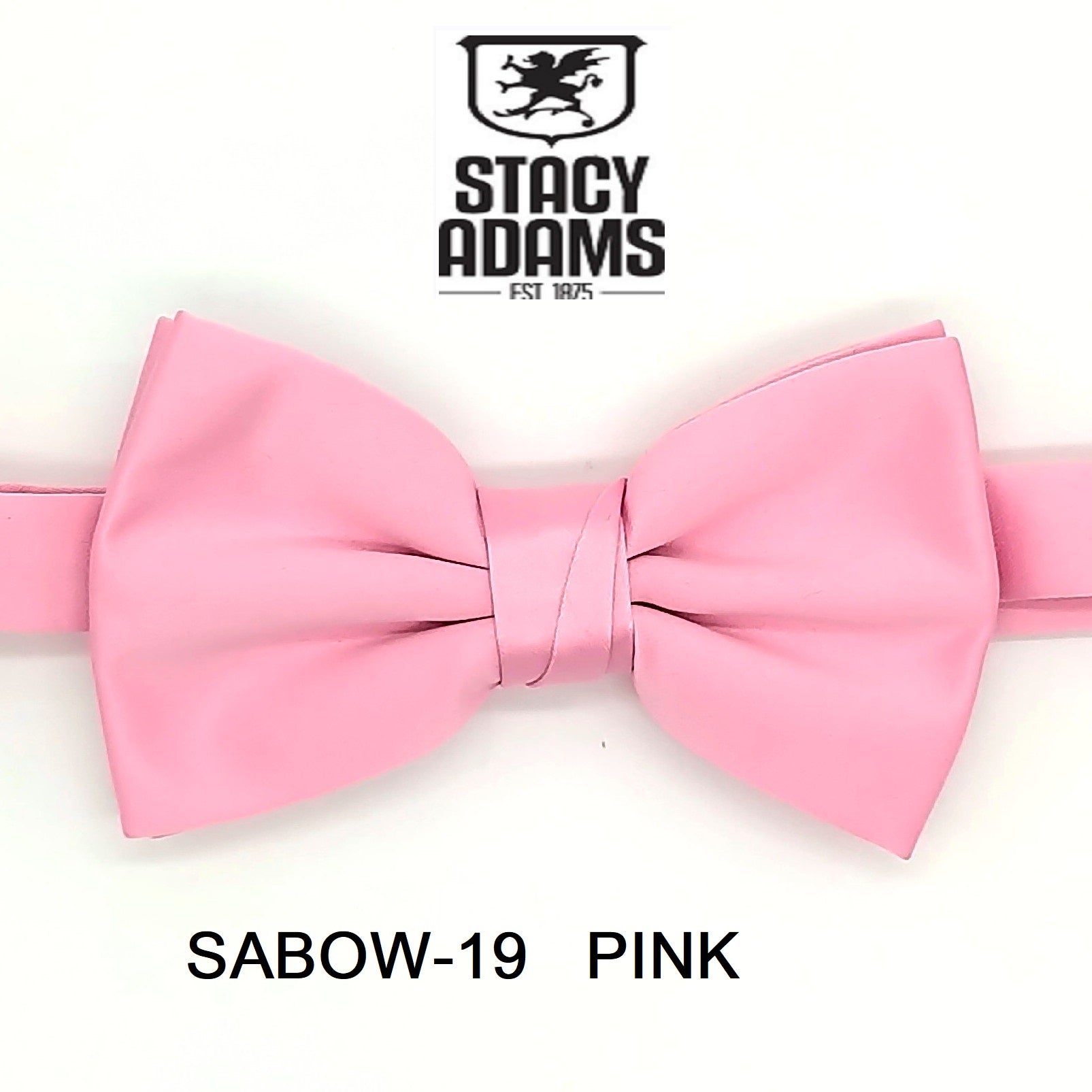 Stacy Adams SB400 Satin Solid Bowtie & Hanky
